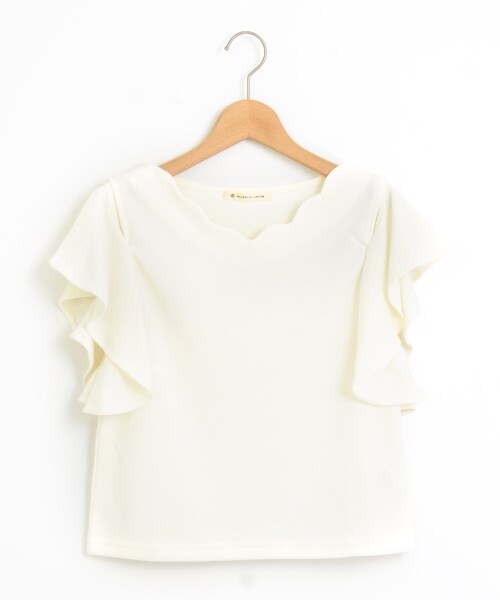 MAJESTIC LEGON（マジェスティックレゴン）の「2WAY肩開きプルオーバー（トップス・レディース・カーキグリーン/アイボリー/ボルドー・S(7号)/M(9号)）」の2枚目の写真