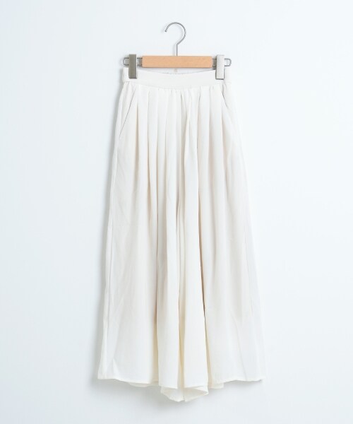 MAJESTIC LEGON（マジェスティックレゴン）の「タックギャザースカーチョ（パンツ・レディース・ピンクベージュ/アイボリー/カーキグリーン・S(7号)/M(9号)）」の2枚目の写真