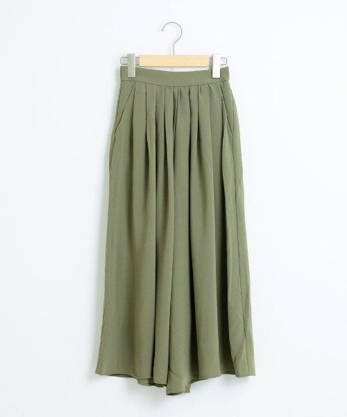 MAJESTIC LEGON（マジェスティックレゴン）の「タックギャザースカーチョ（パンツ・レディース・ピンクベージュ/アイボリー/カーキグリーン・S(7号)/M(9号)）」の10枚目の写真