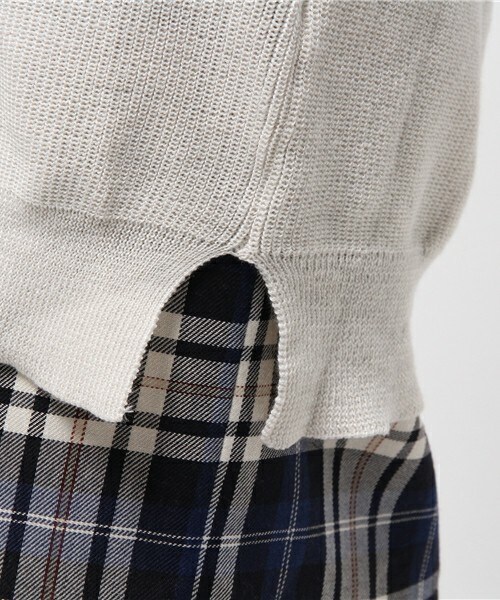 archives（アルシーヴ）の「畦編オープンニットカーディガン（カーディガン/ボレロ・レディース・オフホワイト/グレー/グリーン/ネイビー・MEDIUM）」の11枚目の写真