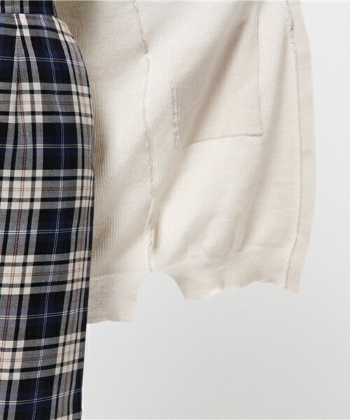 archives（アルシーヴ）の「畦編オープンニットカーディガン（カーディガン/ボレロ・レディース・オフホワイト/グレー/グリーン/ネイビー・MEDIUM）」の12枚目の写真