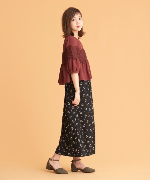 MAJESTIC LEGON(マジェスティックレゴン)の「【予約商品】ポインテッドハートカットパンプス(シューズ・レディース・カーキグリーン/ボルドー/ブラック・S/M/L)」の4枚目の写真