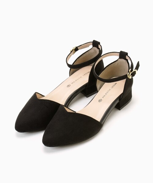 MAJESTIC LEGON(マジェスティックレゴン)の「【予約商品】ポインテッドハートカットパンプス(シューズ・レディース・カーキグリーン/ボルドー/ブラック・S/M/L)」の11枚目の写真