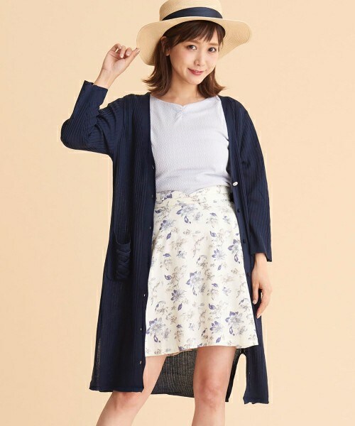 MAJESTIC LEGON（マジェスティックレゴン）の「レースアップロングカーディガン（トップス・レディース・ピンク・M(9号)）」の10枚目の写真