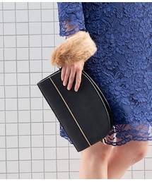 VIS | フェイクファーハンドルクラッチバッグ(バッグ)