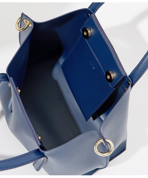 VIS（ビス）の「ボンディング船型トートバッグ（バッグ・ブラック/ベージュ/ネイビー・F）」の6枚目の写真