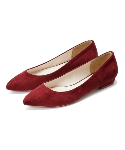 LE JUN（ルジュン）の「スウェードラウンドパンプス（シューズ・ワイン/イエロー・22.5/23.0/23.5/24.0/24.5）」の2枚目の写真