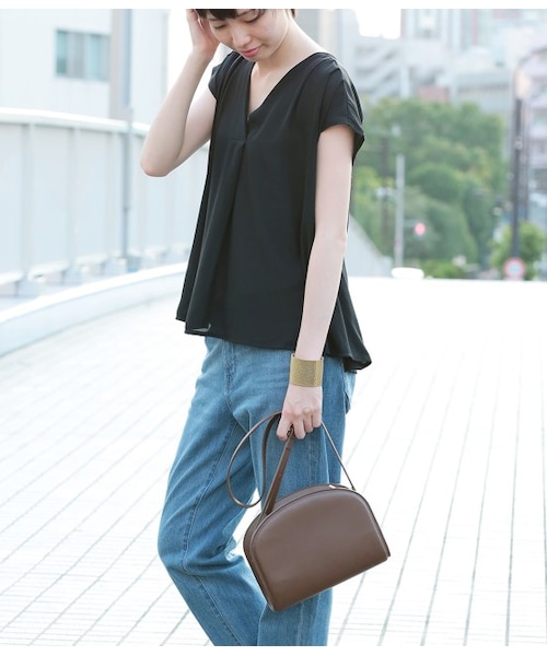 LE JUN（ルジュン）の「ハーフムーンショルダーBAG（バッグ・ブラック/ダークブラウン・F）」の9枚目の写真