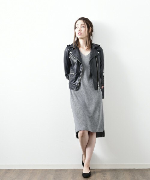 actuel（アクチュエル）の「レザーライダースJK（ライダースジャケット・レディース・ブラック・FREE）」の13枚目の写真