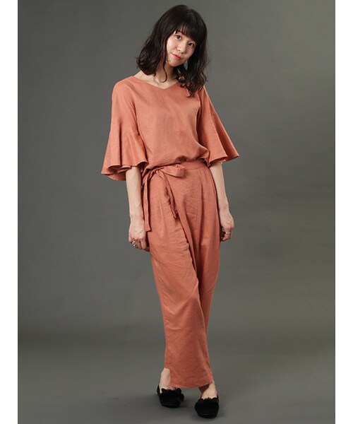 w closet（ダブルクローゼット）の「【A/W】後ろリボンフレア袖プルオーバー（トップス・レディース・ピンク/ボルドー/ブラック・FREE）」の12枚目の写真