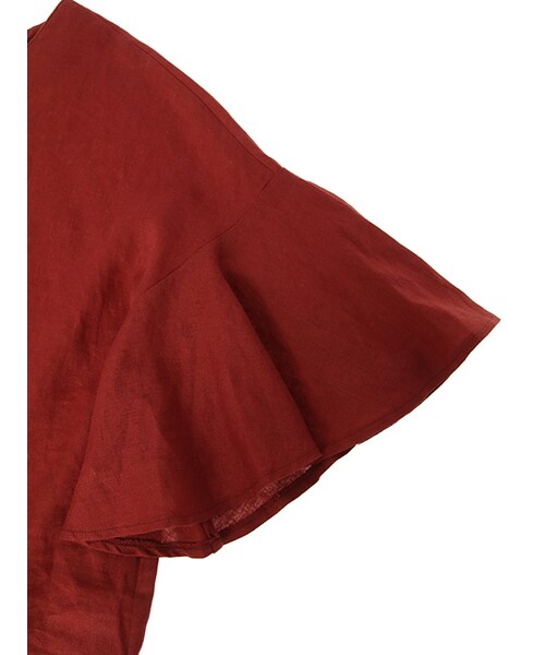 w closet（ダブルクローゼット）の「【A/W】後ろリボンフレア袖プルオーバー（トップス・レディース・ピンク/ボルドー/ブラック・FREE）」の8枚目の写真