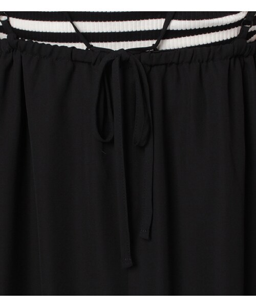 PAGEBOY(ページボーイ)の「キャミソールワンピース×テレコTシャツセット(ワンピース/ドレス・レディース・ブラック/レッド/カーキ)」の9枚目の写真