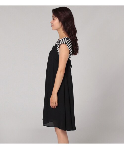 PAGEBOY(ページボーイ)の「キャミソールワンピース×テレコTシャツセット(ワンピース/ドレス・レディース・ブラック/レッド/カーキ)」の5枚目の写真