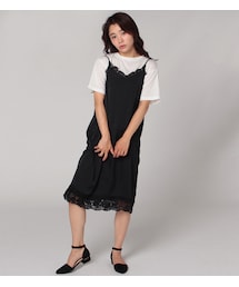 PAGEBOY | レーススリップワンピース×Tシャツセット(ワンピース/ドレス)