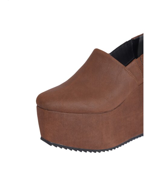 EVRIS（エヴリス）の「プラットフォームスリッポン（シューズ・レディース・ブラック/ブラウン・S/M/L）」の9枚目の写真