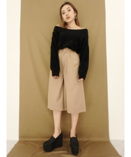 EVRIS（エヴリス）の「プラットフォームスリッポン（シューズ・レディース・ブラック/ブラウン・S/M/L）」の3枚目の写真