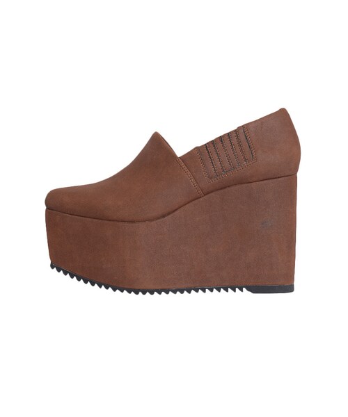 EVRIS（エヴリス）の「プラットフォームスリッポン（シューズ・レディース・ブラック/ブラウン・S/M/L）」の6枚目の写真