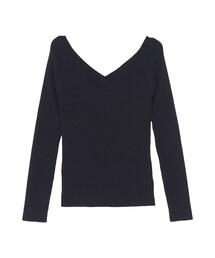 EVRIS | オフショルリブニットTOPS(トップス)