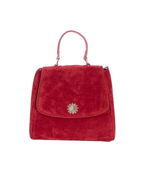 EVRIS（エヴリス）の「ベロアコンパクトBAG（バッグ・レディース・ブラック/レッド/ピンク/マスタード・F）」の4枚目の写真