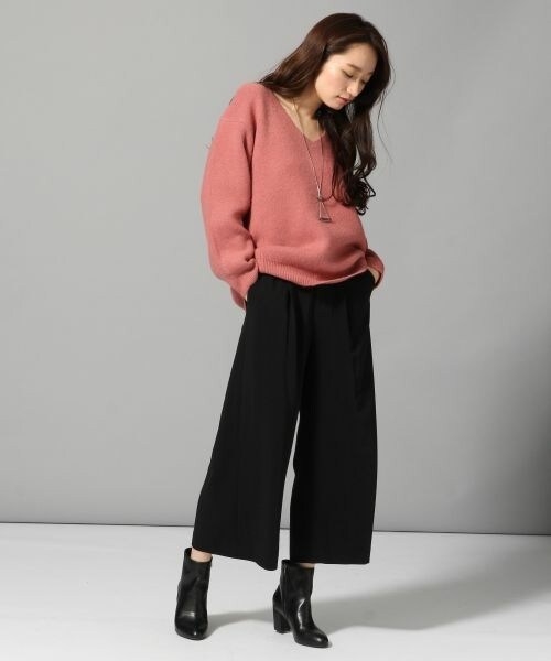 JEANASIS - 7Gストレッチニットプルオーバー♡ JEANASIS（ジーナシス）の「7GストレッチコクーンVプルオーバー