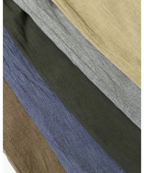 45R カーキグレーシャツワンピース 45R osharewalker シャツワンピース レディース 春夏 チュニック