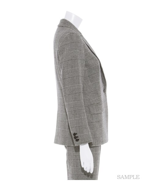 Mila Owen（ミラオーウェン）の「チェックスーツセットアップジャケット（テーラードジャケット・レディース・CHECK・0/1）」の5枚目の写真