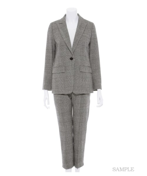 Mila Owen（ミラオーウェン）の「チェックスーツセットアップジャケット（テーラードジャケット・レディース・CHECK・0/1）」の14枚目の写真