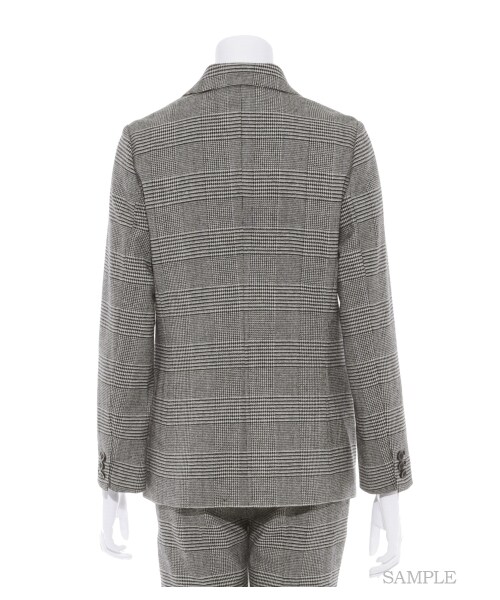 Mila Owen（ミラオーウェン）の「チェックスーツセットアップジャケット（テーラードジャケット・レディース・CHECK・0/1）」の4枚目の写真