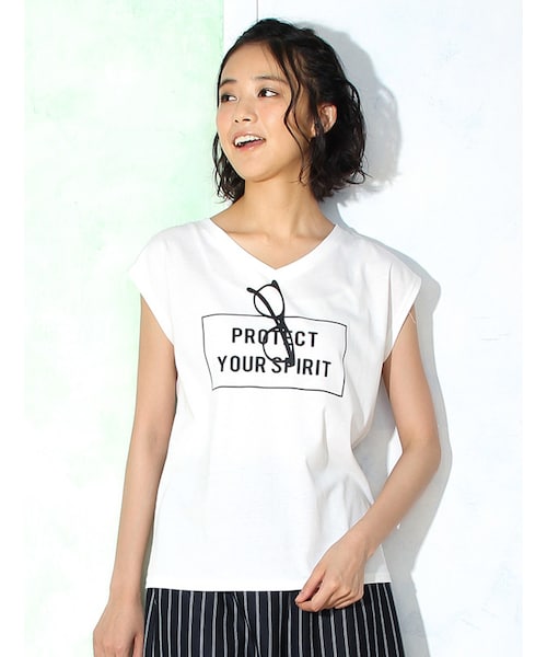 Honeys ハニーズ の メガネプリントｔシャツ トップス Wear