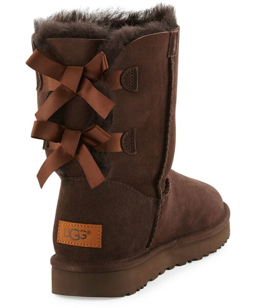 UGG（アグ）の「UGG Bailey Bow II Boot（ブーツ・レディース・Gray/Brown/Blue/Black・7B/37EU/6B/36EU/8B/38EU/9B/39EU/11B/41EU/10B/40EU/12B/42EU/5B/35EU）」の5枚目の写真