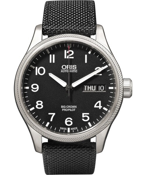 ORIS(オリス)の「Oris Big Crown ProPilot Day-Date Stainless Steel and Canvas Watch(アナログ腕時計・メンズ・Black・One size)」の1枚目の写真