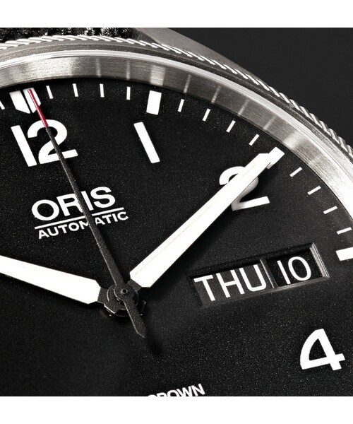 ORIS(オリス)の「Oris Big Crown ProPilot Day-Date Stainless Steel and Canvas Watch(アナログ腕時計・メンズ・Black・One size)」の11枚目の写真
