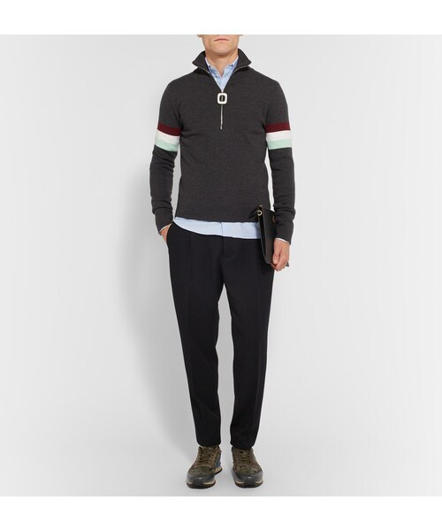 VALENTINO(ヴァレンティノ)の「Valentino Rockrunner Camouflage-Print Canvas, Leather and Suede Sneakers(スニーカー・メンズ・Green・EU39/EU40/EU40.5/EU41/EU41.5/EU42/EU42.5/EU43/EU43.5/EU44/EU44.5/EU45/EU46)」の5枚目の写真