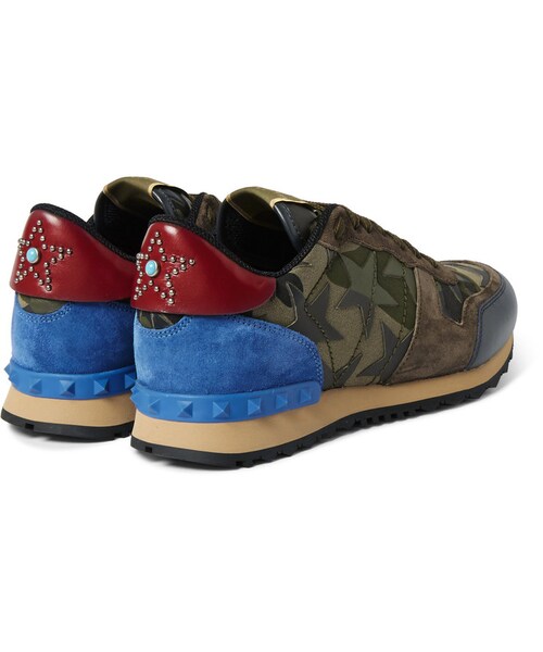 VALENTINO(ヴァレンティノ)の「Valentino Rockrunner Camouflage-Print Canvas, Leather and Suede Sneakers(スニーカー・メンズ・Green・EU39/EU40/EU40.5/EU41/EU41.5/EU42/EU42.5/EU43/EU43.5/EU44/EU44.5/EU45/EU46)」の8枚目の写真
