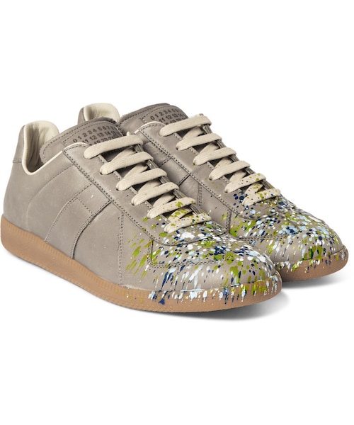 Maison Margiela（メゾンマルジェラ）の「Maison Margiela Replica Paint-Splattered Leather Sneakers（スニーカー・メンズ・Gray・EU40/EU41/EU41.5/EU42/EU42.5/EU43/EU43.5/EU44/EU44.5/EU45/EU46/EU47）」の7枚目の写真