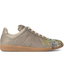 Maison Margiela | Maison Margiela Replica Paint-Splattered Leather Sneakers(スニーカー)