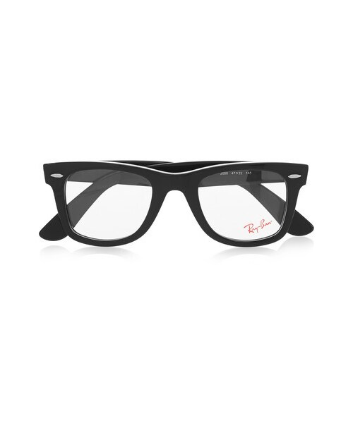 Ray-Ban(レイバン)の「Ray-Ban - The Wayfarer Acetate Optical Glasses - Black(メガネ・レディース・Black・one size)」の1枚目の写真