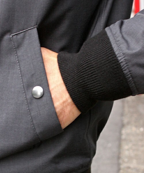 UNION STATION（ユニオンステーション）の「【2016-17AW商品】MA-1　ライトブルゾン（ミリタリージャケット・メンズ・ブラック/グレー/カーキ・S/M/L/LL）」の8枚目の写真