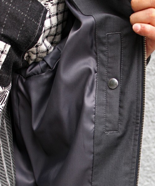 UNION STATION（ユニオンステーション）の「【2016-17AW商品】MA-1　ライトブルゾン（ミリタリージャケット・メンズ・ブラック/グレー/カーキ・S/M/L/LL）」の10枚目の写真