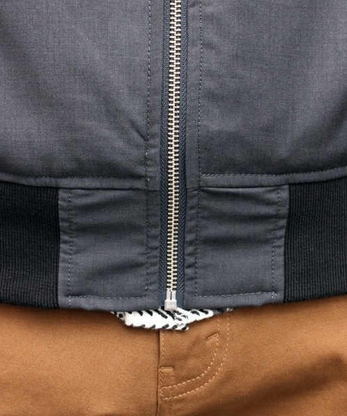 UNION STATION（ユニオンステーション）の「【2016-17AW商品】MA-1　ライトブルゾン（ミリタリージャケット・メンズ・ブラック/グレー/カーキ・S/M/L/LL）」の9枚目の写真