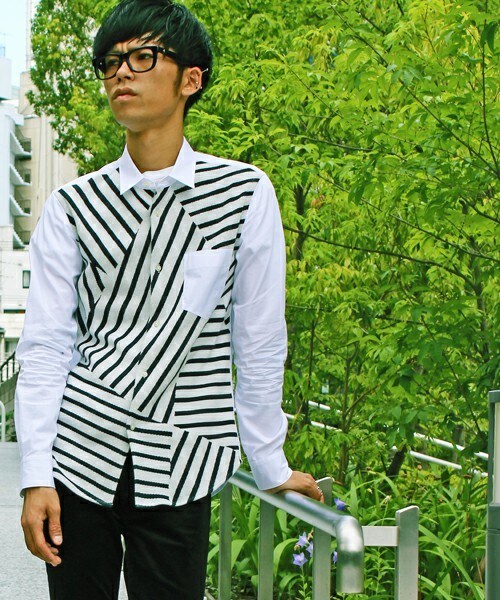UNION STATION（ユニオンステーション）の「【2016-17AW商品】CRAZY PATTERN SHIRT/クレイジー パターン シャツ（シャツ/ブラウス・メンズ・ホワイト系その他/マルチ/その他/ストライプ/チェック・S/M/L/LL）」の14枚目の写真