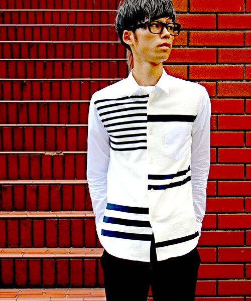 UNION STATION（ユニオンステーション）の「【2016-17AW商品】CRAZY PATTERN SHIRT/クレイジー パターン シャツ（シャツ/ブラウス・メンズ・ホワイト系その他/マルチ/その他/ストライプ/チェック・S/M/L/LL）」の11枚目の写真