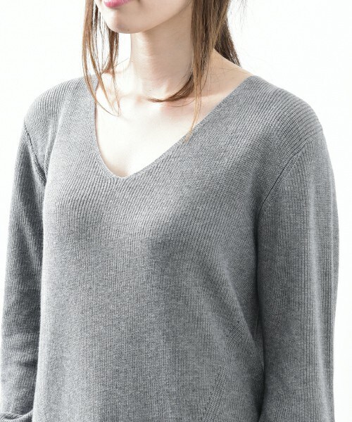 INTERPLANET（インタープラネット）の「バルーンスリーブ畦ワンピース（ワンピース・レディース・グレー/クリーム/オレンジ・FREE）」の9枚目の写真