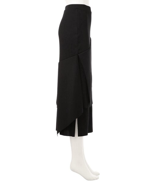 G.V.G.V.(ジーヴィージーヴィー)の「RIBBED JERSEY LAYERED SKIRT(スカート・レディース・BLACK/PINK/PURPLE・XS/S)」の6枚目の写真