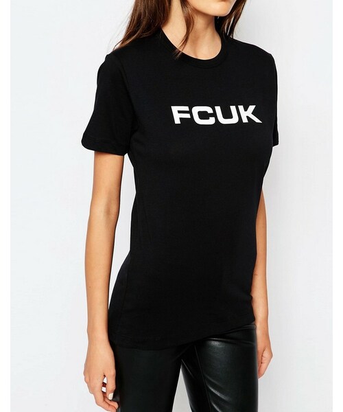 French Connection  （-）の「French Connection FCUK T-Shirt（Tシャツ/カットソー・レディース・Black・US 4）」の2枚目の写真