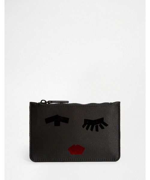 LULU GUINNESS（ルルギネス）の「Lulu Guinness Emily Face Satin Makeup Bag（メイクブラシ