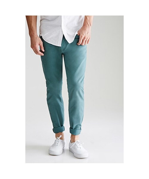 FOREVER 21(フォーエバー トゥエンティーワン)の「スリムフィットデニム(21men_bottom_jeans・メンズ・BLACK/KHAKI/GREY/NAVY/BURGUNDY/GREEN/MUSTARD/BROWN/BRICK/MAUVE/LIGHT BLUE/LIGHT GREEN・28/29/30/31/32/33/34)」の6枚目の写真