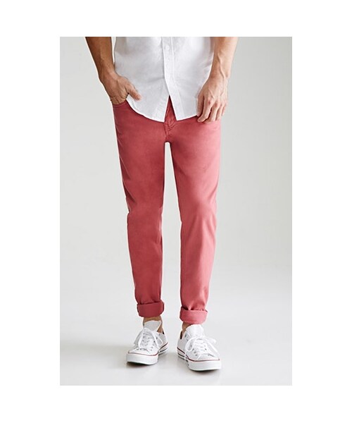 FOREVER 21(フォーエバー トゥエンティーワン)の「スリムフィットデニム(21men_bottom_jeans・メンズ・BLACK/KHAKI/GREY/NAVY/BURGUNDY/GREEN/MUSTARD/BROWN/BRICK/MAUVE/LIGHT BLUE/LIGHT GREEN・28/29/30/31/32/33/34)」の9枚目の写真