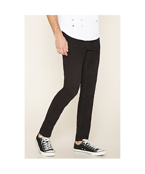 FOREVER 21(フォーエバー トゥエンティーワン)の「スリムフィットデニム(21men_bottom_jeans・メンズ・BLACK/KHAKI/GREY/NAVY/BURGUNDY/GREEN/MUSTARD/BROWN/BRICK/MAUVE/LIGHT BLUE/LIGHT GREEN・28/29/30/31/32/33/34)」の1枚目の写真