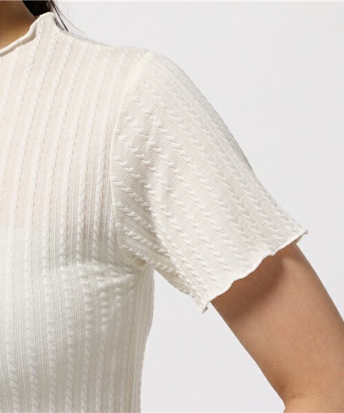 archives（アルシーヴ）の「【店舗限定商品】メローハイネック半袖プルオーバー（Tシャツ/カットソー・レディース・オフホワイト/ブラック/ネイビー・MEDIUM）」の8枚目の写真